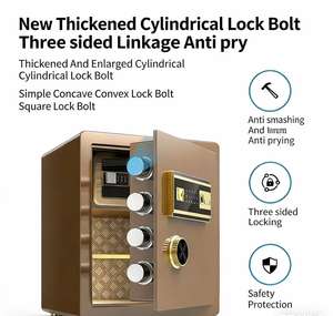 <span class=keywords><strong>ตู้เซฟ</strong></span>นิรภัยติดผนังอัตโนมัติ ยี่ห้อ Laiteng รุ่นปี 2020 ระบบสแกนลายนิ้วมือ 45 จุด สำหรับเก็บเงิน ป้องกันไฟไหม้ - Product Image 5