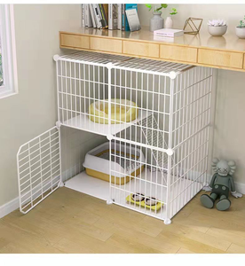 Poisson Princesse Nouvelle Vente Heavy Duty Pet Cage Pliable Chien Chat Lapin Chiot Pliant Caisse Pet chat Cages - Product Image 4