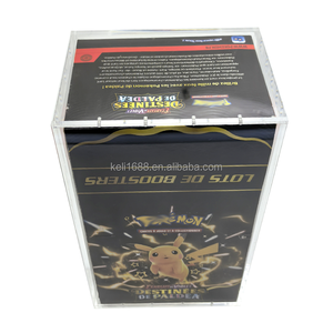 Boîte de présentation en acrylique pour <span class=keywords><strong>booster</strong></span> de cartes Pokémon Paldean Fates 151, pour <span class=keywords><strong>booster</strong></span> de cartes Pokémon X10 - Product Image 4