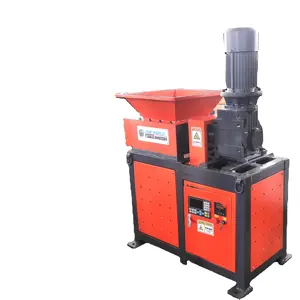 Njwg giá rẻ đôi trục di động nhỏ phế liệu kim loại Shredder Máy Nghiền nhựa Ổ cứng Shredder