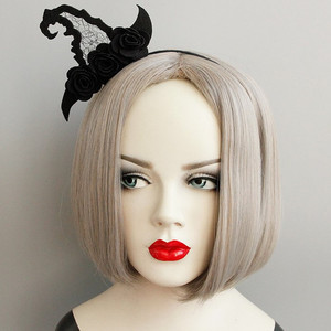 Diadème de sorcière d'Halloween, bandeau en toile non tissée avec toile d'araignée <span class=keywords><strong>et</strong></span> trident pour déguisements <span class=keywords><strong>et</strong></span> fêtes - Product Image 2