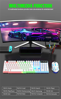 Clavier de jeu mécanique filaire 60 % en promotion, disposition UK/Russe/Espagnole, rétroéclairage RGB, interrupteurs bleus pour PC Gamer