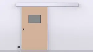 Puerta corredera hermética, habitación limpia, corredera automática, doble puerta