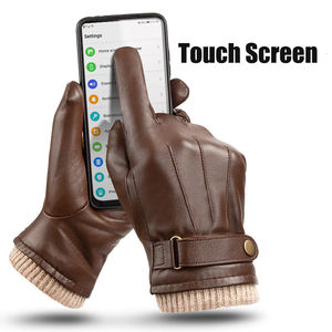 ถุงมือลำลองฤดูหนาวแบบใหม่ บุด้วยหนังแกะและขนแกะ ให้ความอบอุ่น - Product Image 6