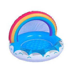 สระว่ายน้ำเป่าลมขนาดเล็กสำหรับเด็กแบบใช้ได้ทั้งในร่มและกลางแจ้ง พร้อมหลังคาบังแดด - Product Image 2