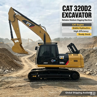 Excavatrice sur chenilles Caterpillar 320D2 d'origine, 20 tonnes, avec moteur Caterpillar, machine de terrassement haute performance à vendre