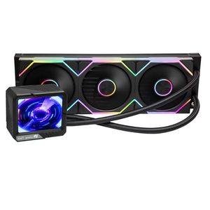 Ventilateur ARGB pour boîtier PC, éclairage LED, ventilateur liquide pour processeur, noir, 360 mm, refroidisseur de processeur AIO pour processeur - Product Image 1
