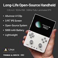 Consola de Juegos TRIMUI BRICK Pro de 3.95 Pulgadas, Allwinner A133P, Carcasa de Metal, Consola Retro Portátil con Linux, Precio de Fábrica, Venta al Por Mayor