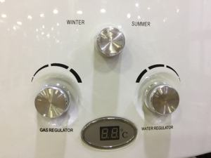 Tipo de chimenea Lg Design <span class=keywords><strong>Junkers</strong></span> Display <span class=keywords><strong>Calentador</strong></span> de agua de gas instantáneo/sin tanque Montado en la pared Repuestos gratuitos Baño ISO9001 - Product Image 2