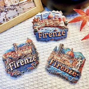 Magnete 3D in Resina delle Cinque Terre e Firenze, Souvenir Turistico Italiano, Regalo Decorativo Artigianale e da Collezione - Product Image 2