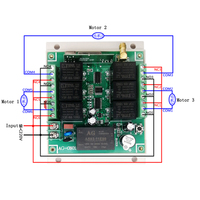 Interrupteurs sans fil industriels numériques à apprentissage 6 canaux avec affichage LED, 433 MHz, AC100V~240V, en plastique, pour télécommande de pompe à eau