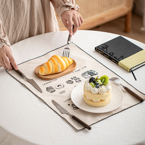 Paños de Cocina de Lino y Algodón Natural Reutilizables y Personalizables, Servilletas de Lujo para Restaurantes, Cafeterías y Pastelerías - Product Image 3