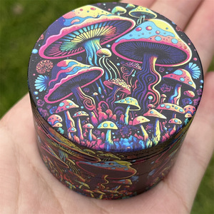 Logo personnalisé Métal Manuel Herb Grinder 50mm Tabac Grinder pour Fumer - Product Image 4