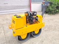 Rouleau compacteur vibrant à double tambour Sunblaze SPR450 d'occasion, autopropulsé, bidirectionnel, hydraulique, puissance 5,5 kW, origine Shandong, faible coût