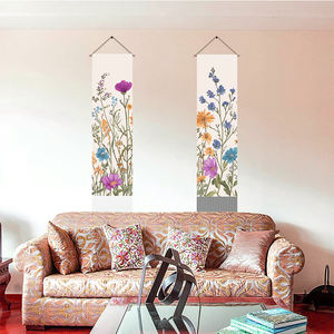 Arazzi appesi a parete verticale lunghi personalizzati di alta qualità stampati Design con nappe per camera da letto e soggiorno - Product Image 6