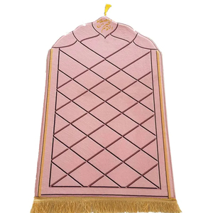 Tapis Qibla lavable en machine tapis de prière à genoux tapis de prière <span class=keywords><strong>pour</strong></span> mosquée tapis de prière turc cadeaux - Product Image 4