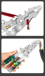 Alicates Pelacables manuales multifuncionales Cortador Pelacables <span class=keywords><strong>para</strong></span> <span class=keywords><strong>electricista</strong></span> - Product Image 5