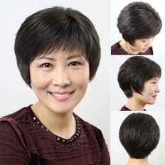 Parrucca da donna con taglio corto nero J071 Tongan stile per capelli corti da donna - Product Image 1