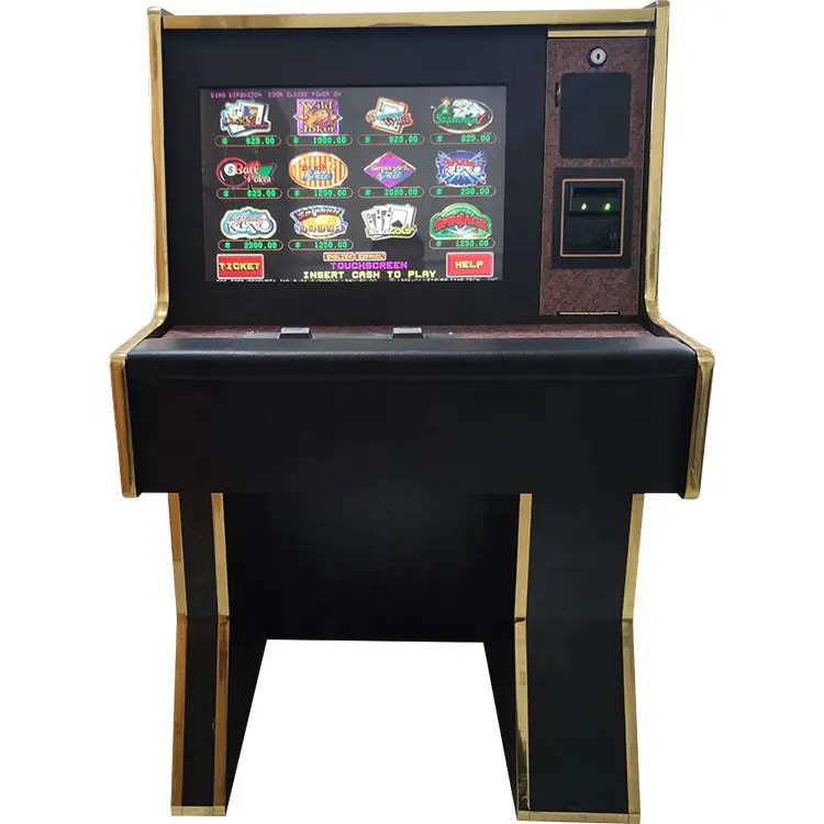 22-inch Touch Screen POT O Gold Wooden Cabinet Life Of Luxury Fox340S Gold Touch Game Wooden Cabinet