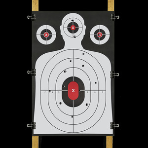 กระดาษซิลลูเอทยิงปืนยี่ห้อ DaQin ขนาด 23x34 นิ้ว ขายส่ง มีหลายสีให้เลือก เหมาะสำหรับฝึกซ้อมยิงปืนกลางแจ้ง - Product Image 3