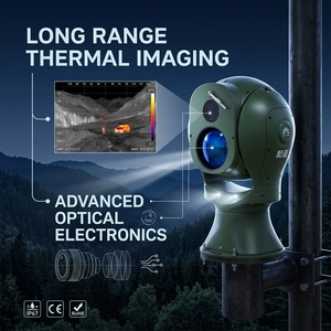 Caméra de surveillance EO/IR PTZ, caméra thermique infrarouge longue portée, suivi automatique - Product Image 4