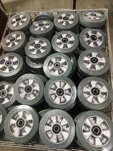 Langlebige kunden spezifische Gummi/TPR/Nylon Rueda de Kunststoff Rot 2 3 4 Zoll Kunststoff räder - Product Image 3