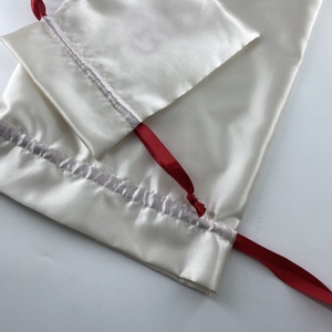 Bolsa de Satén de Lujo Personalizada Grande, Bolsa de Regalo para Guardar Cabello, Bolsa de Satén con Cordón para Cabello, Bolsas de Regalo con Cinta - Product Image 3