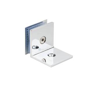 Accessoires de salle de bain Fixation murale robuste <span class=keywords><strong>pour</strong></span> écran de douche en verre Pince d'angle carrée <span class=keywords><strong>pour</strong></span> verre - Product Image 4