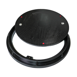 GRP 복합재 JQ 브랜드 FET-21 모델 EN124 D400 600mm 정화조 잠금식 맨홀 뚜껑 30년 수명 맞춤형 색상 - Product Image 5