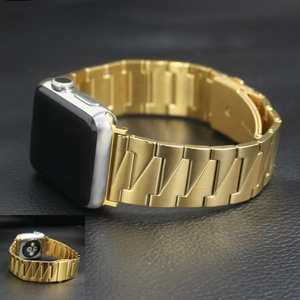 Correa de reloj de acero inoxidable, 44mm, 45mm, 40mm, 41mm, para <span class=keywords><strong>Apple</strong></span> iWatch <span class=keywords><strong>SE</strong></span> 7, 6, 5, 4, 3, 2, gran oferta - Product Image 4