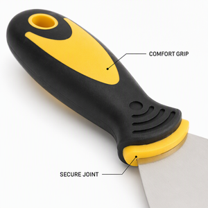 Grattoir à peinture et spatule en acier inoxydable avec poignées en caoutchouc multi-tailles, pour le nettoyage du mastic mural et de la boue de diatomées - Product Image 3