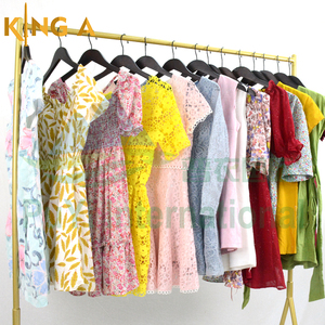 KINGAAA <span class=keywords><strong>Maxi</strong></span> Casual Ladies Dress Vestidos de segunda mano Ropa usada Pacas Vestidos estampados africanos para mujeres - Product Image 5