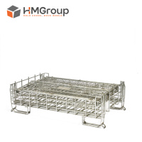 Cage en treillis métallique pliable pour le stockage de bouteilles de vin, fournisseur chinois