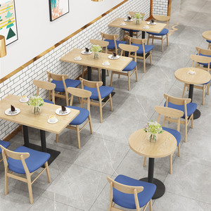 Sofá de restaurante con asientos fijos capitoné tipo canal, silla con mecanismo de husillo y mesa de madera para tienda de fideos, hamburguesería y <span class=keywords><strong>pizzería</strong></span> - Product Image 5