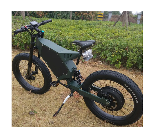 New Model 15000W Electric Bike 120KM/H Fat Ebike 4.0 Matte Army Green Colour Popular in USA Market