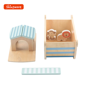 Jouet de bateau d'équilibre en bois, jeu de blocs de jeu, Animal mignon, interactif, Parent — enfant, vente en gros, - Product Image 5