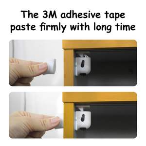 Prodigy Child Safety Magnetic Cabinet Locks ABS <b>Magnet</b> Quick Install Modern Design for Cabinets Drawers <b>Doors</b>-Plastic Material - Product Image 5