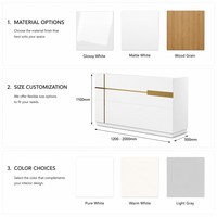 Bureau d'accueil en bois blanc minimaliste moderne de luxe, écologique, durable, lisse, anti-traces de doigts, facile à nettoyer, pour hôtel, supermarché