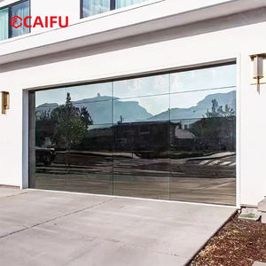 باب مرآب قطاعي من الزجاج المقسى، باب علوي أوتوماتيكي كهربائي من سبائك الألومنيوم، باب دوار لمرآب الفيلا - Product Image 4