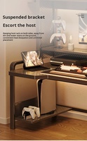 Bureau d'ordinateur de chambre à coucher avec étagères, bureau de jeu tout-en-un et ensemble chaise