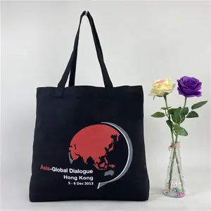 Benutzer definierte Canvas-Tasche Cotton Canvas Tote Hochwertige Canvas-Einkaufstasche mit individuell bedrucktem Logo