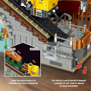 JIESTAR 59164 1987 Piezas Serie Vista Urbana Bloques de Construcción de Ferrocarril Modelo de Bloques de Construcción Juguete Educativo Técnico Regalo Festivo - Product Image 3