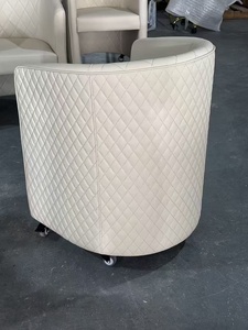 เก้าอี้ทำเล็บโครงสแตนเลสสีทองราคาประหยัดสำหรับลูกค้าร้านเสริมสวย - Product Image 6