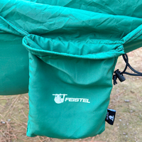 Maßgefertigte Doppel-Nylon-Hängematte mit Baumgurten, Schnellaufbau für Camping