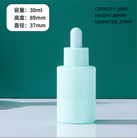 30ml Macaron plat épaule gommage Essence bouteilles cosmétiques séparées coloré cylindrique compte-gouttes huile essentielle sérum de soin de la peau