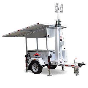 Système d'éclairage <span class=keywords><strong>solaire</strong></span> intelligent sur remorque, panneaux solaires mobiles, remorques LED pour l'éclairage des zones éloignées - Product Image 6