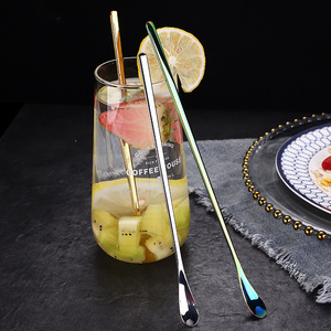 Cuchara agitadora de café de acero inoxidable de calidad alimentaria Premium Cuchara de cóctel de barra negra - Product Image 5