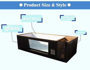 <span class=keywords><strong>Piscine</strong></span> hors sol préfabriquée avec jets de massage hydromassants, <span class=keywords><strong>contre</strong></span>-<span class=keywords><strong>courant</strong></span> et fenêtre latérale - Product Image 4