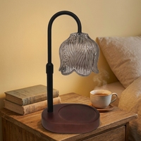 Lampe chauffe-bougie LED minimaliste pour bougies Euro, veilleuse
