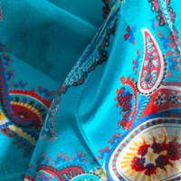 Tissu en Chiffon 100% Soie de Mûrier 12m/m 5x5cm avec Rayures Satinées Idéal pour la Peinture DIY et les Foulards